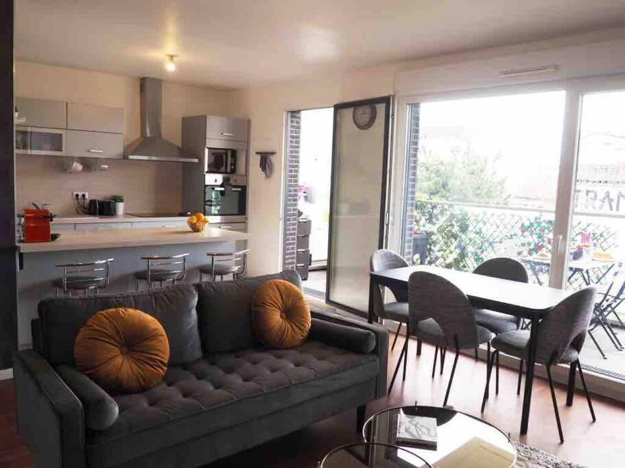 Appartement 80M2, Terrasse Sud, Metro 7 Direction Louvre A 8Minutes, Parking Sous-Sol, Proche Paris-Bercy Иври сюр Сен Екстериор снимка